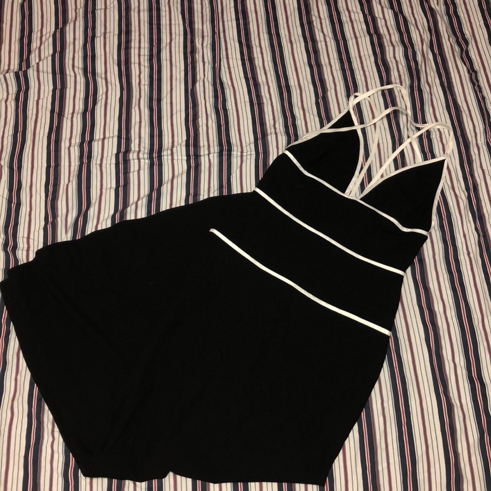 Black and white designer dress